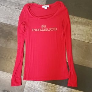 Women's red Parasuco long sleeve top